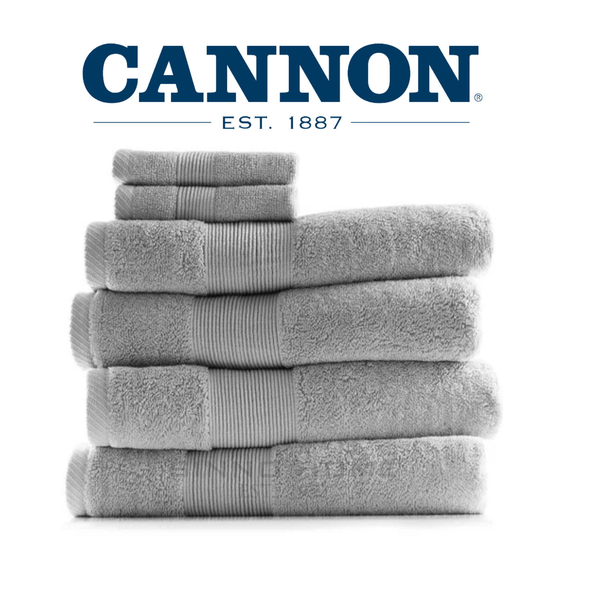 Cannon-Luxury Towel - Silver